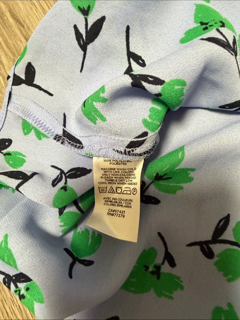 Ann Taylor Floral Ruffle Collar Shirt - Picture 3 of 5